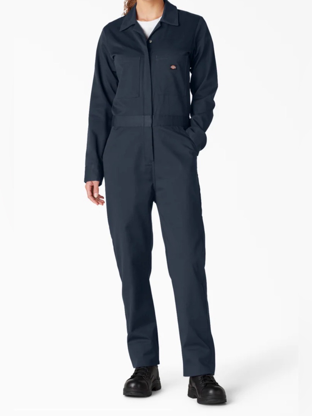 Dickies Women's Navy Long-Sleeve Work Coverall